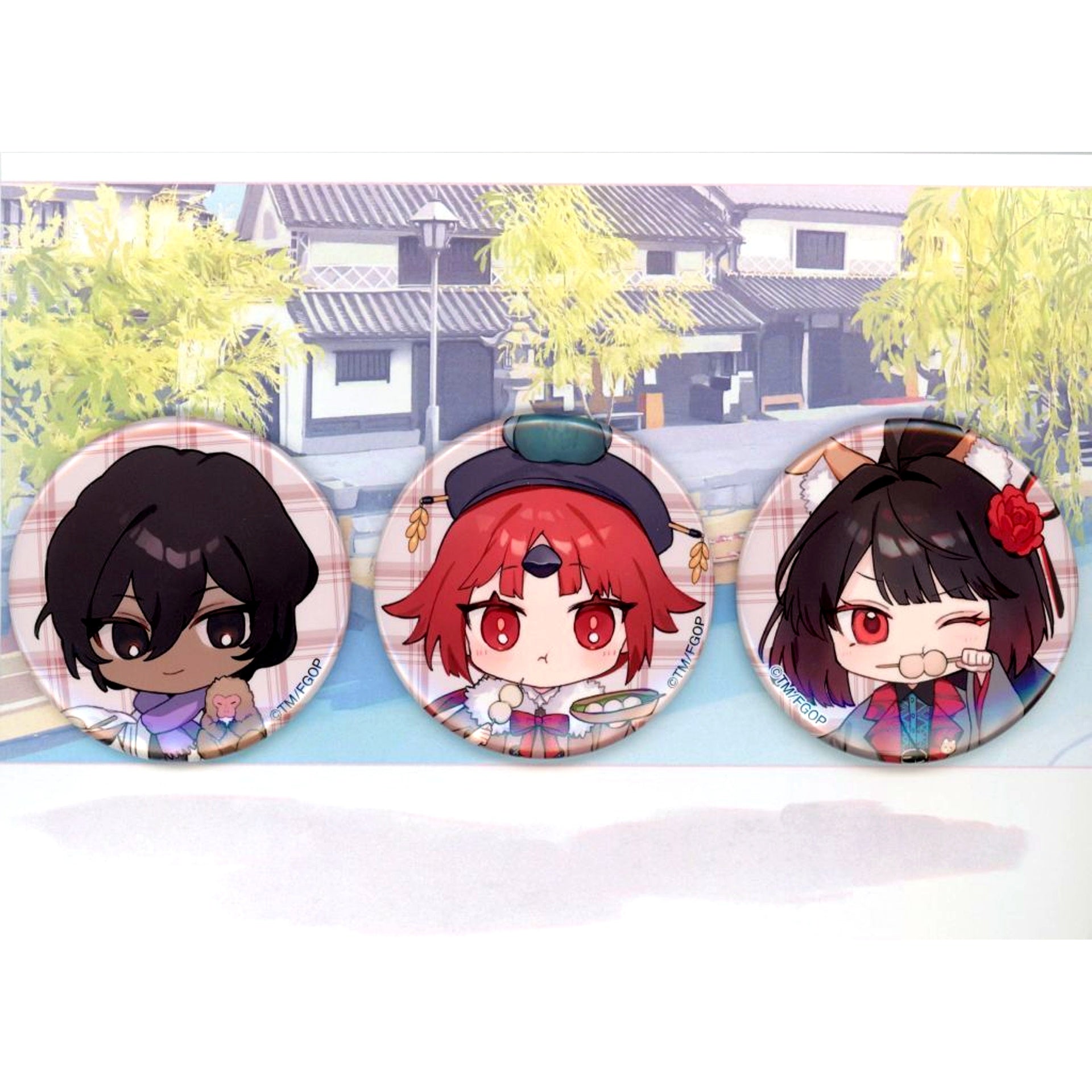 Okayama Local Illustration Fate/Grand Order Button Set Chaldea Satellite Station 2024-2025 [USED]