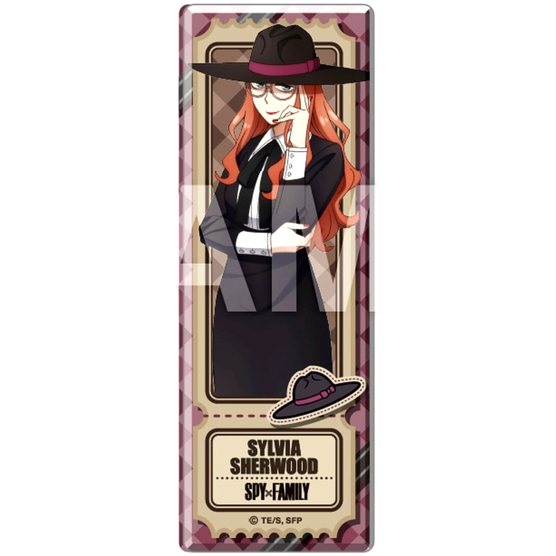 Sylvia Sherwood Spy x Family Trading Long Rectangular Badge [USED]