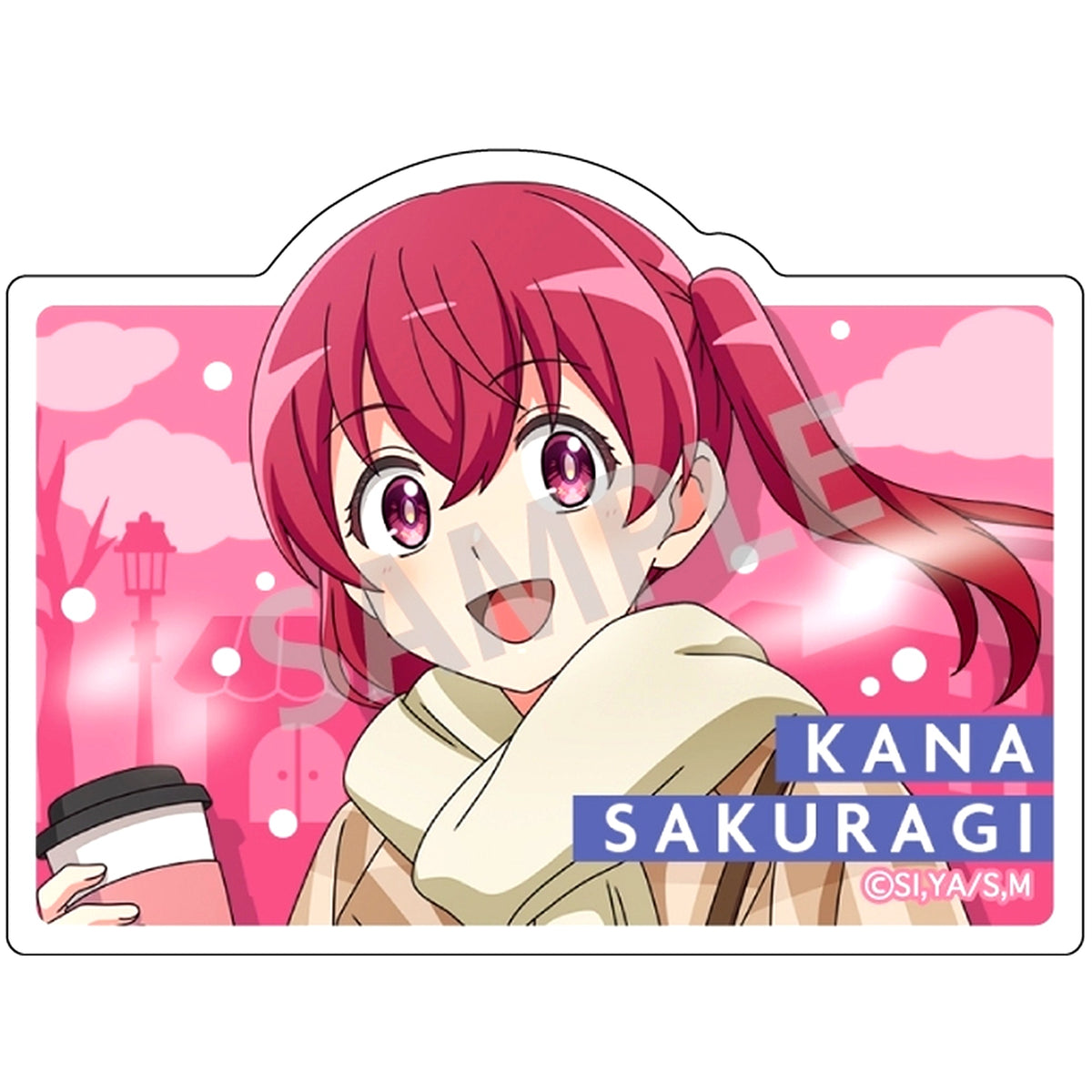 Kana Sakuragi B Magilumiere Magical Girls Inc. Trading Acrylic Clip Badge Winter Outing [USED]