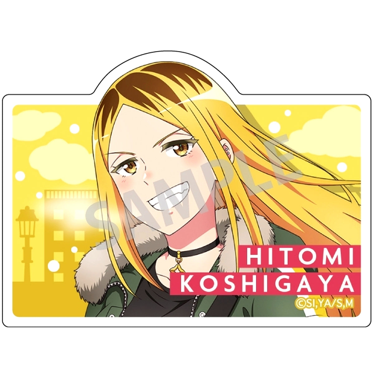 Hitomi Koshigaya B Magilumiere Magical Girls Inc. Trading Acrylic Clip Badge Winter Outing [USED]