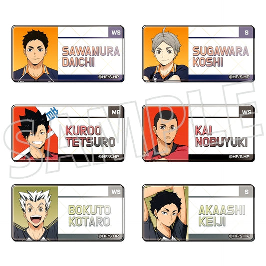 Set of 6 Haikyu!! Name Button Collection [USED]