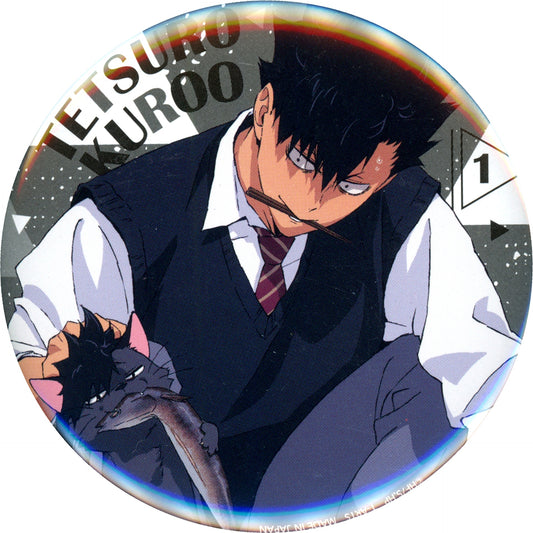 Tetsuro Kuroo Haikyu!! Yummy Mascot Trading Button Animate Ltd [USED]