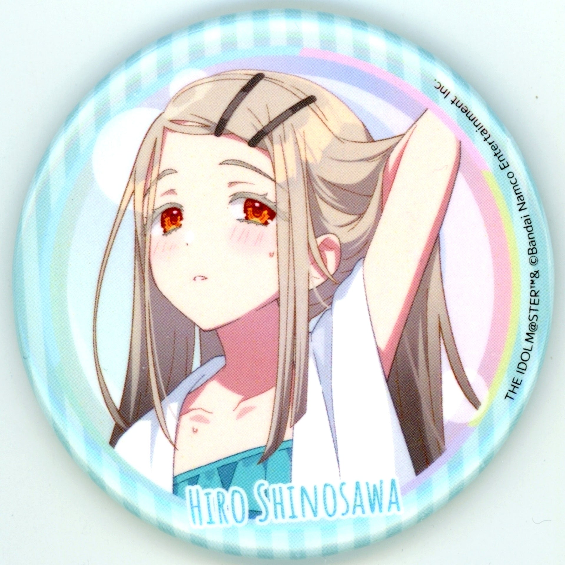 Hiro Shinosawa Gakuen Idolmaster x Gokurakuyu RAKU SPA Welcome to Gokurakuyu - Kanto no Yuenchi - Trading Badge [USED]
