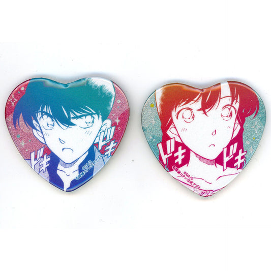 Shinichi Kudo & Ran Mouri Pair Series Detective Conan Official App Premium Club Member Limited Goods Button [USED]