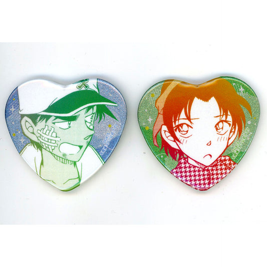 Heiji Hattori & Kazuha Toyama Detective Conan Pair Series Button Conan Official App Premium Club Member Limited Goods [USED]