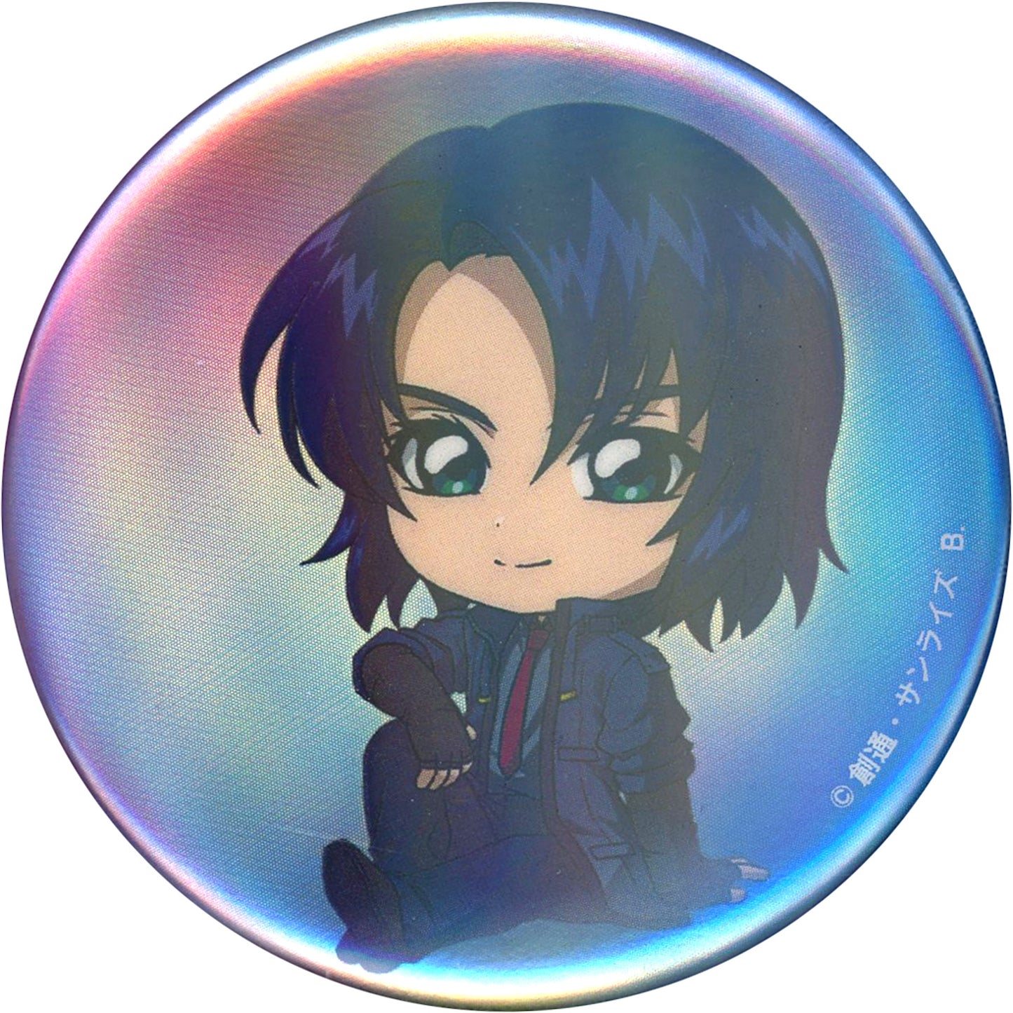 Athrun Zala Hapikuro! Mobile Suit Gundam SEED FREEDOM Trapped Soap Bubble Tin Badge [USED]