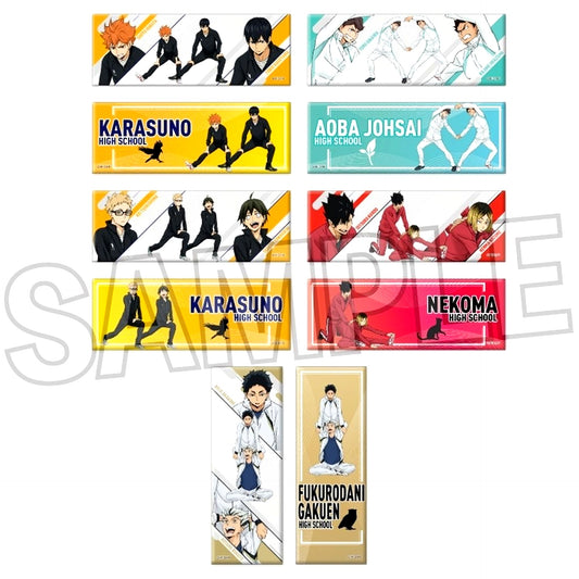 Set of 10 Haikyu!! Trading Long Button Warming Up!! [USED]