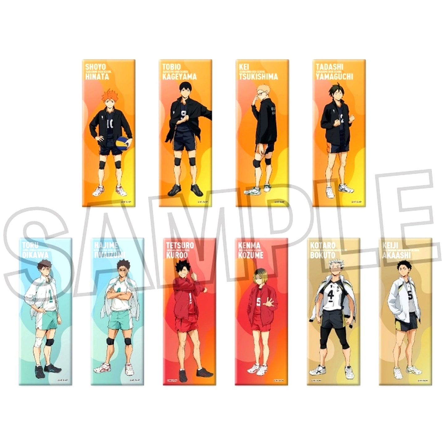 Set of 10 Haikyu!! Trading Long Button Uniform [USED]