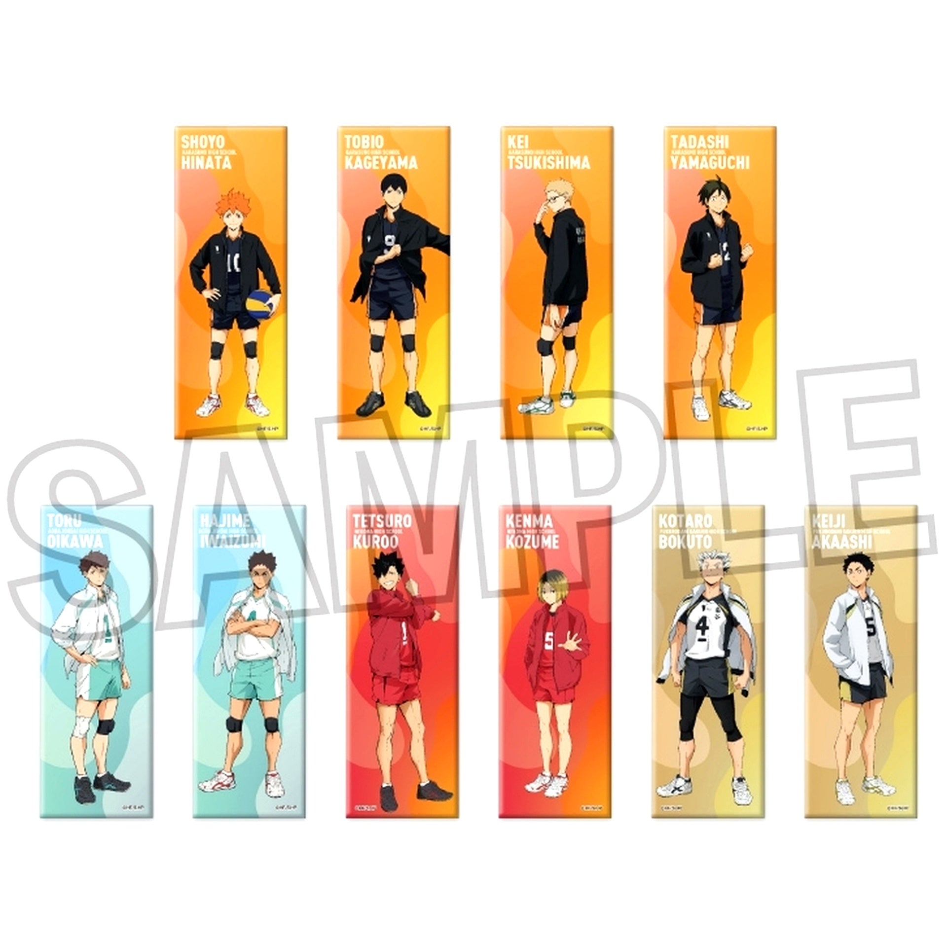 Set of 10 Haikyu!! Trading Long Button Uniform [USED]