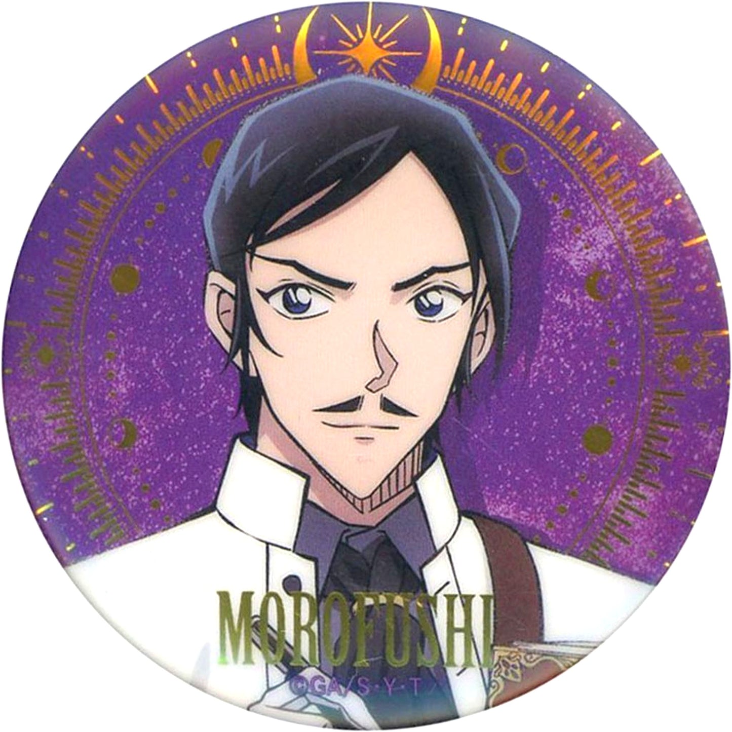 Takaaki Morofushi Detective Conan Astronomer Trading Foil Stamped Button [USED]