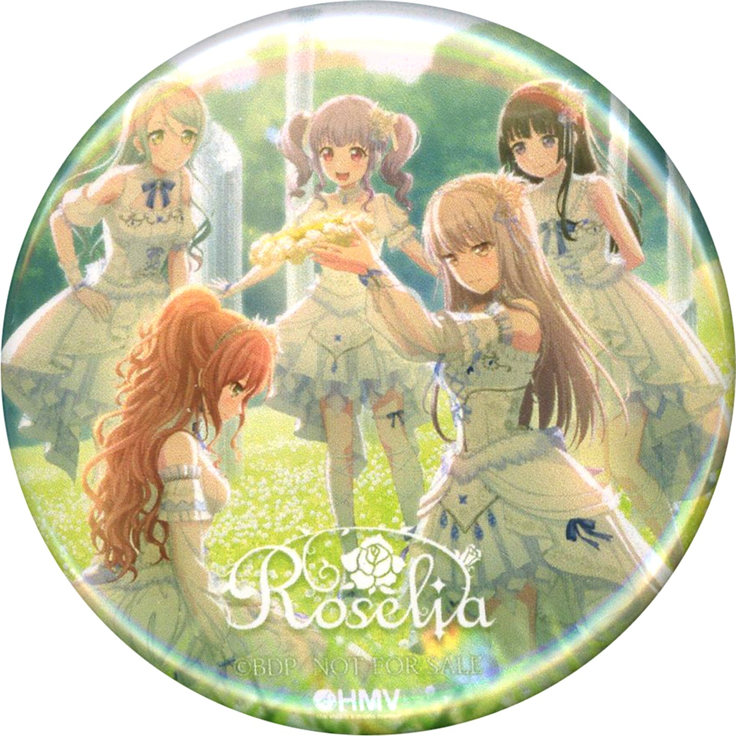 Roselia BanG Dream! Button CD Girls Band Party! Roselia Ishizue no Kakan HMV Purchase Bonus [USED]