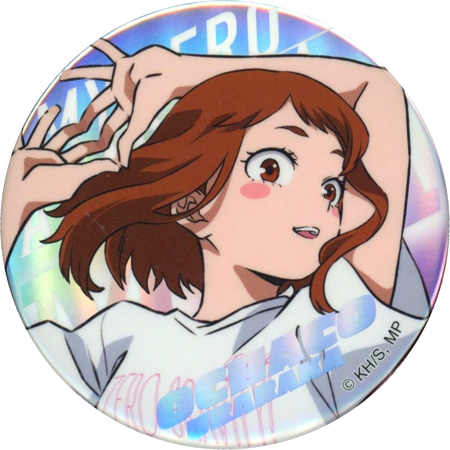 Ochaco Uraraka My Hero Academia Special Pop Up T-shirts! T-shirts!! at baseyard tokyo Trading Big Button Aurora [USED]