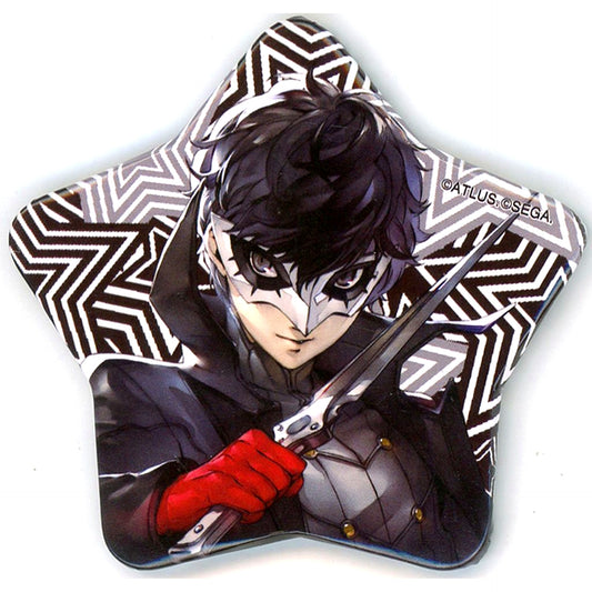 Protagonist Phantom Thief Ver. Persona 5 Royal Trading Star Shape Button Animax Cafe+ [USED]