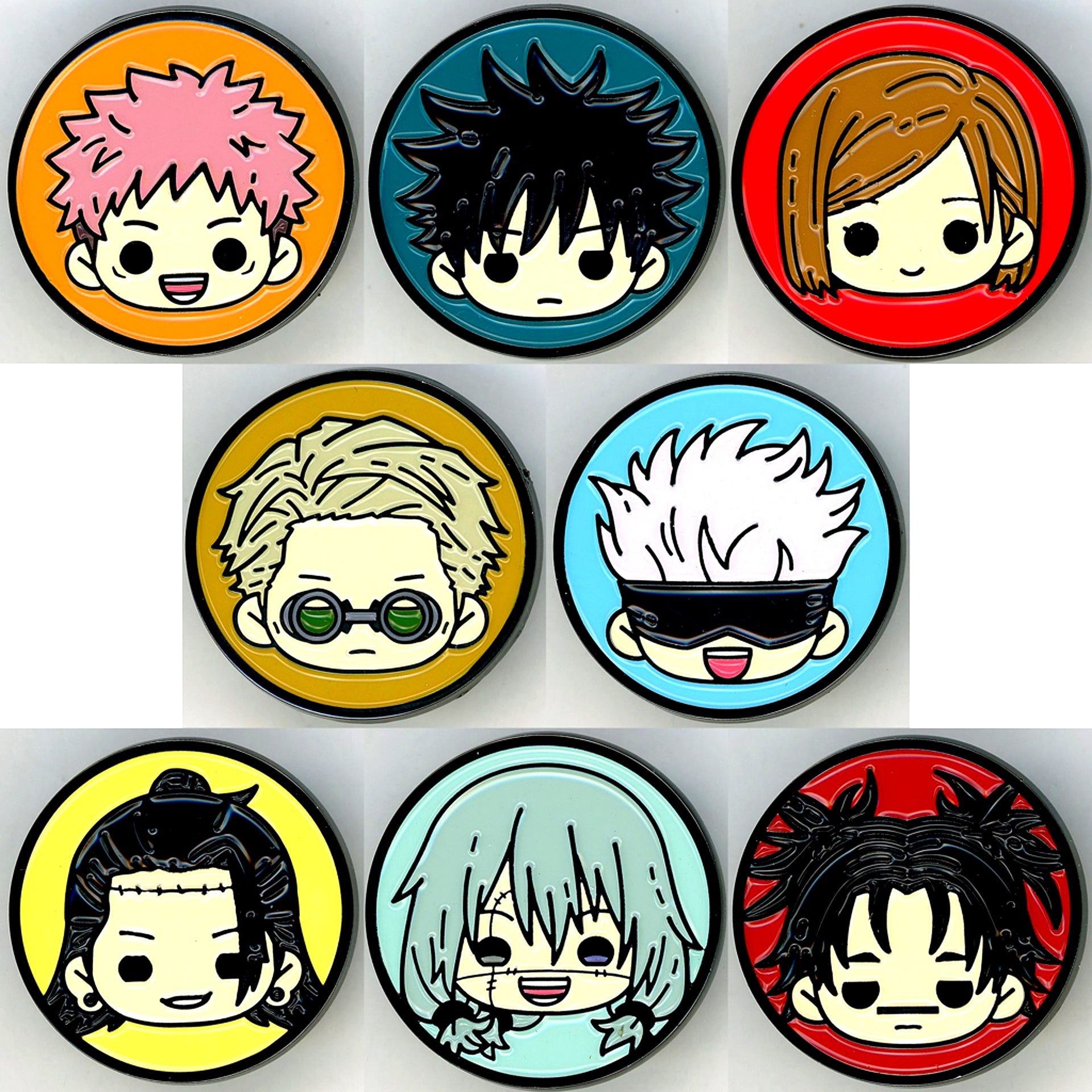 Set of 8 Jujutsu Kaisen Season 2 Pins Collection [USED]