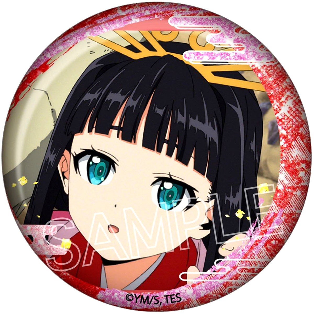 Shizuku The Elusive Samurai Glitter Button [USED]
