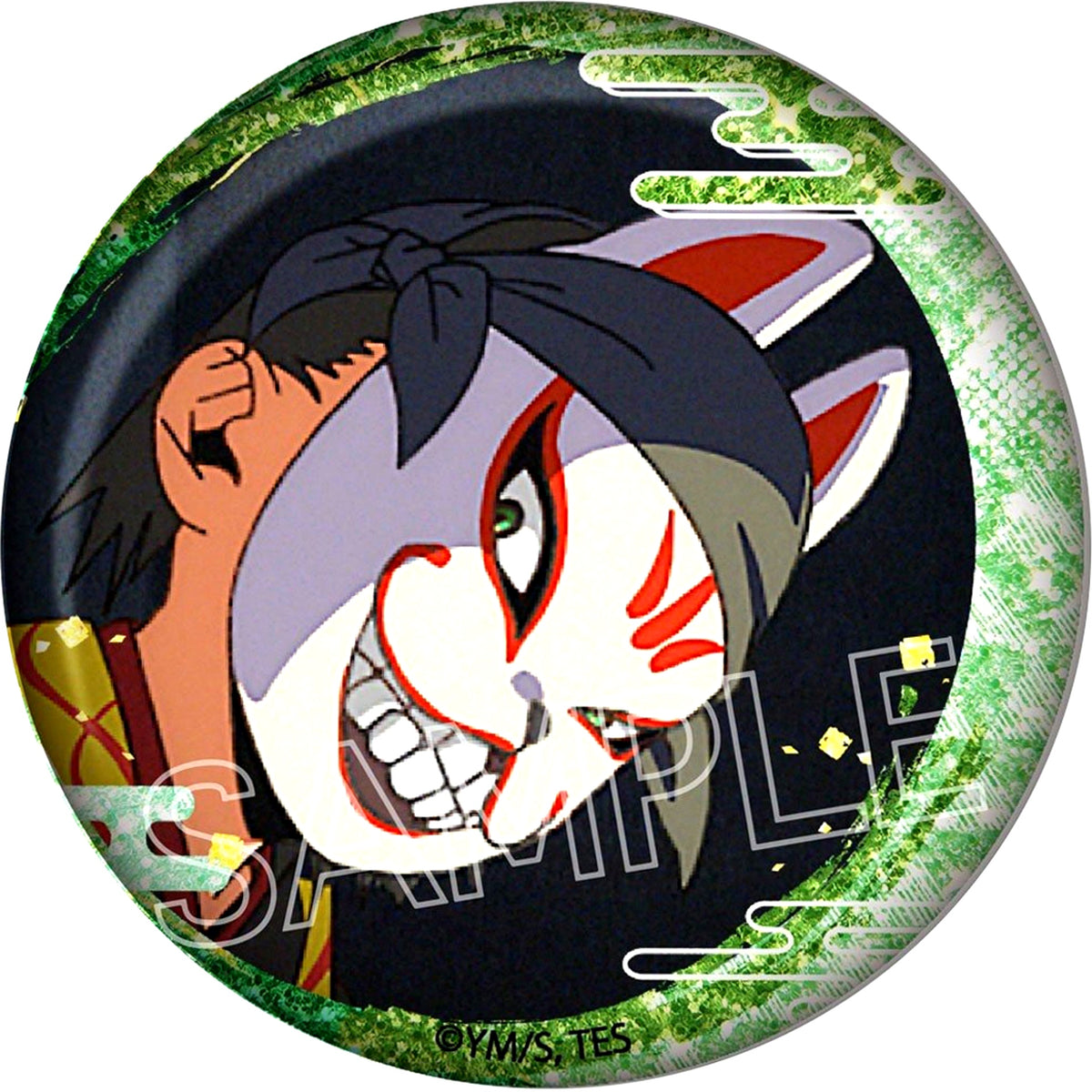 Genba Kazama The Elusive Samurai Glitter Button [USED]