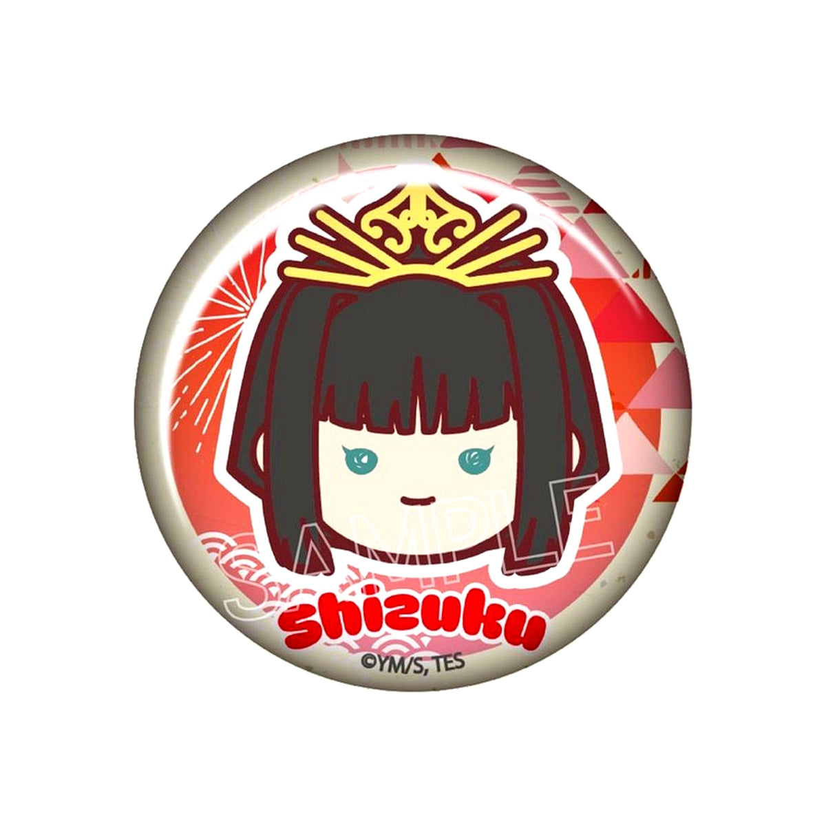 Shizuku The Elusive Samurai Face Series Button [USED]
