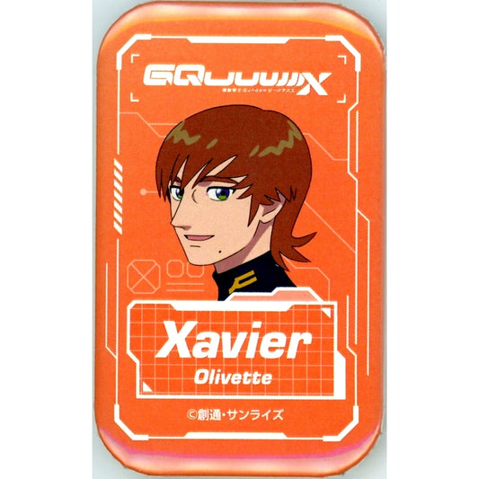 Exabe Oribe Mobile Suit Gundam GQuuuuuuX Limited Time Official Shop Square Tin Badge Collection [USED]