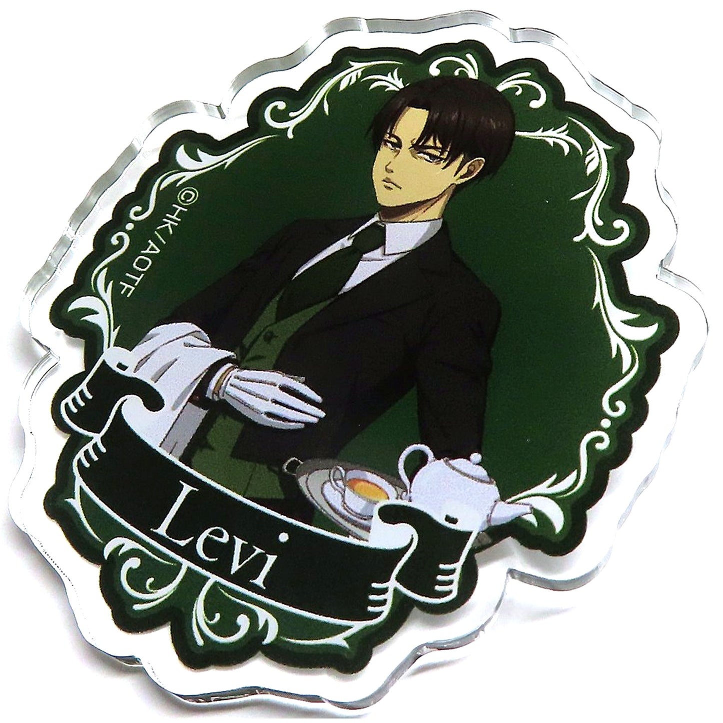 Levi Ackerman - Bust Up Acrylic Badge Attack on Titan Butler Outfit Newly Drawn Acrylic Lottery D-8 [USED]