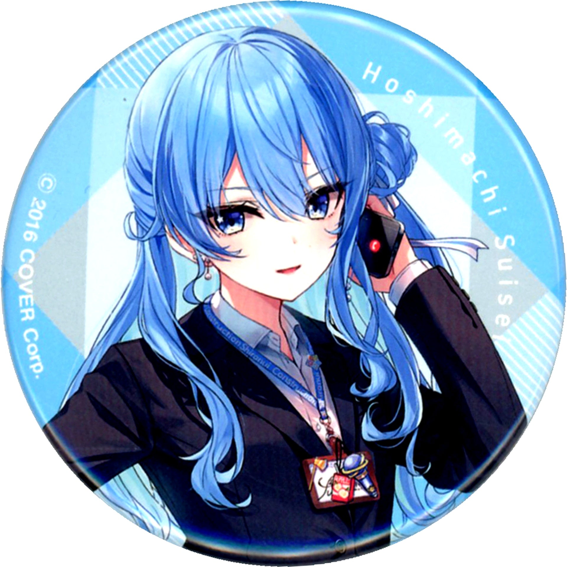 Hoshimachi Suisei Suit Life Size Ver. Virtual YouTuber Hololive Shiranui Kensetsu x Haneda Airport Garden Button B [USED]