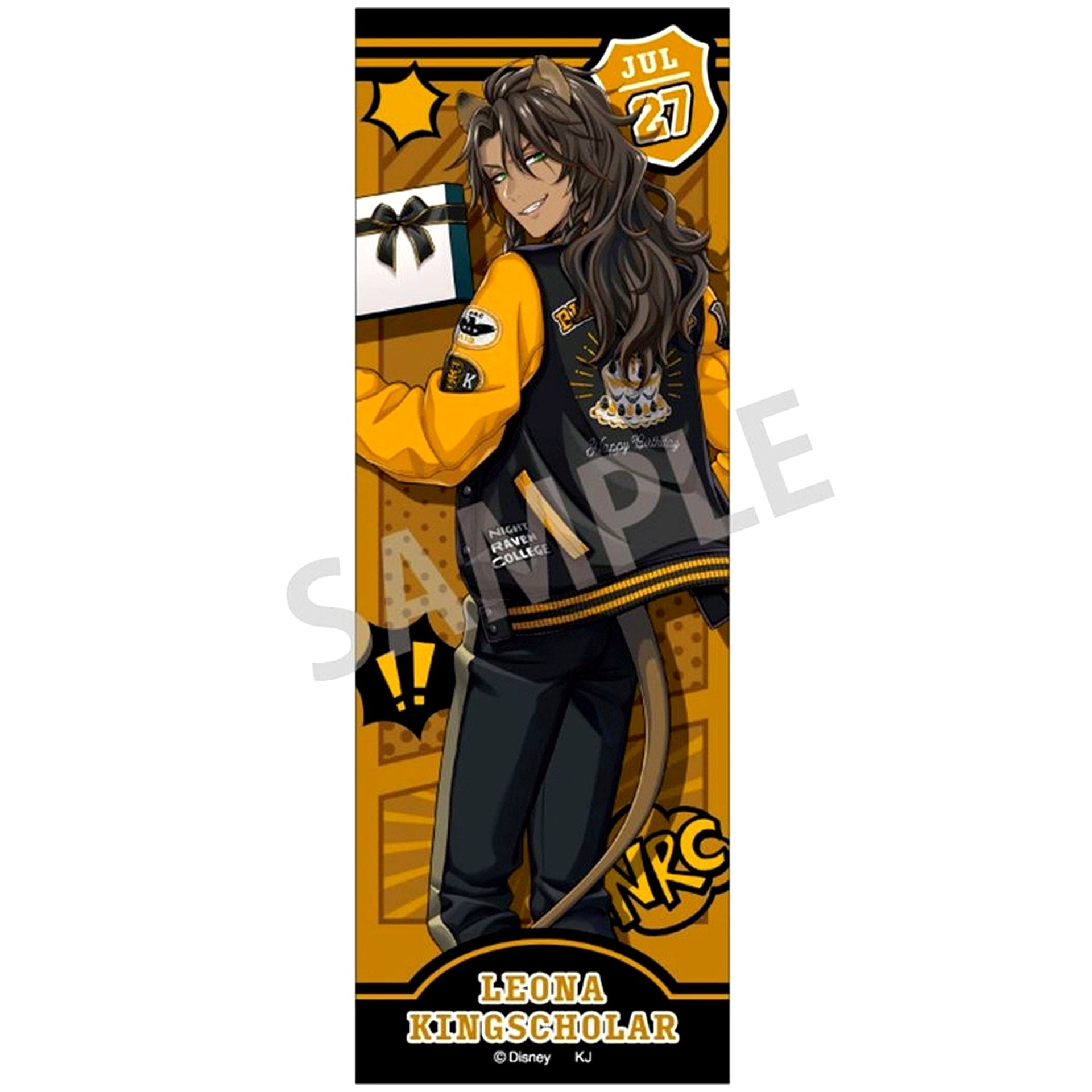 Leona Kingscholar Disney Twisted Wonderland Union Birthday Ver. Long Square Button [USED]