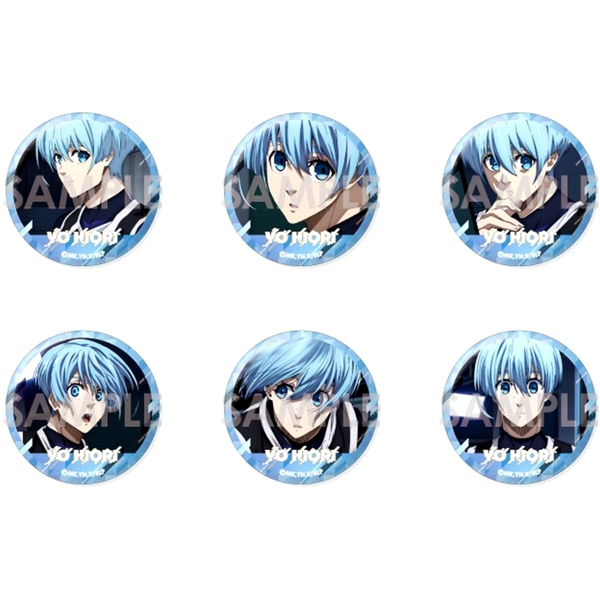 Yo Hiori Blue Lock Lots of Yo Hiori Selection Button Badge Set 3 [USED]