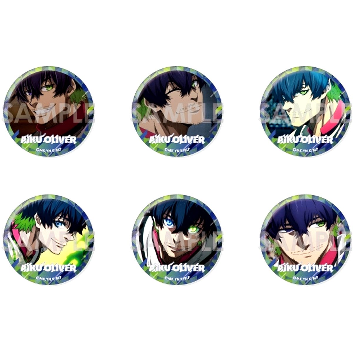 Oliver Aiku Blue Lock Oliver Aiku Full Selection Button Set of 3 [USED]