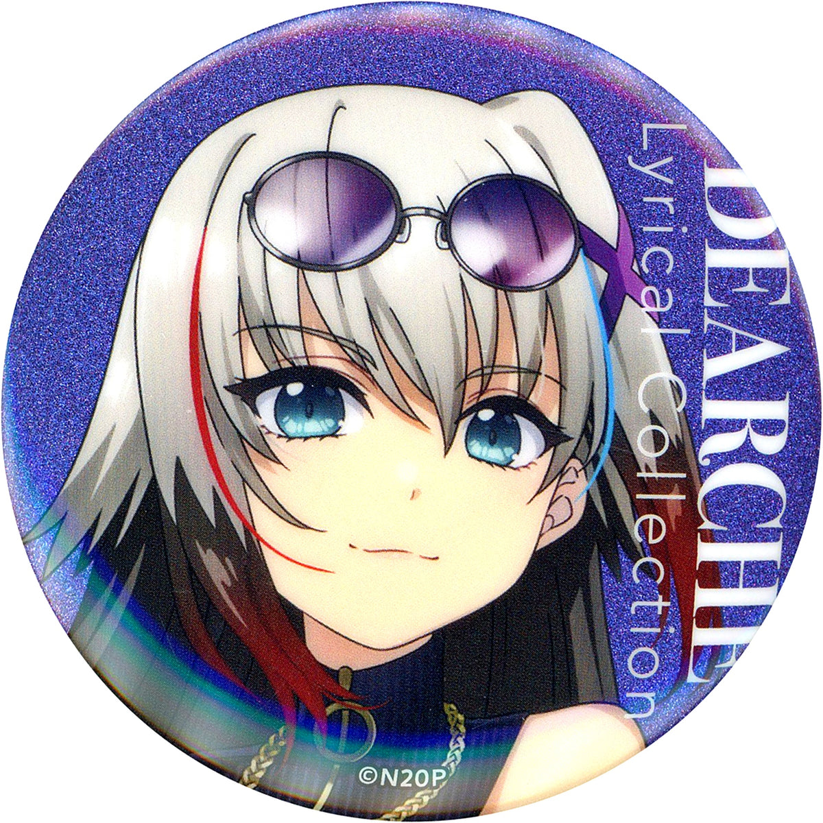 Lord Dearch Face Close-up Magical Girl Lyrical Nanoha Glitter Chara Badge Collection Lyrical Store NANOHA 20th Anniversary Lyrical Collection Ver. [USED]