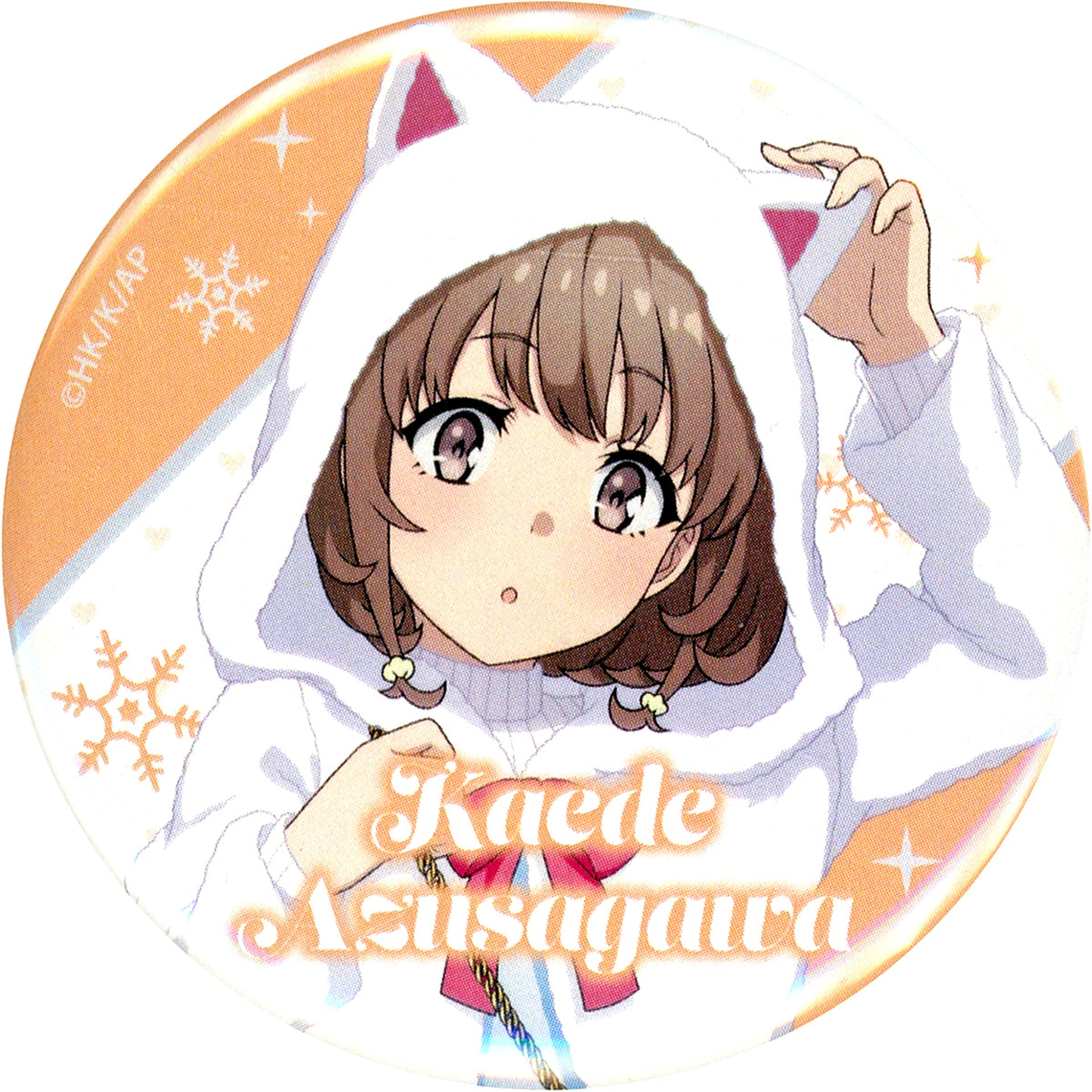 Kaede Azusagawa Normal Rascal Does Not Dream of a Knapsack Kid Button Winter Ver. POP UP SHOP [USED]