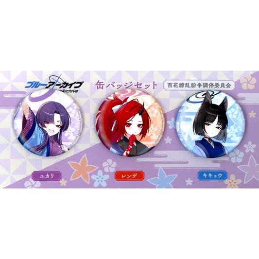 Hyakkaryouran Conflict Resolution Council Button Set Blue Archive POP UP SHOP in Atre Akihabara 2025 [USED]