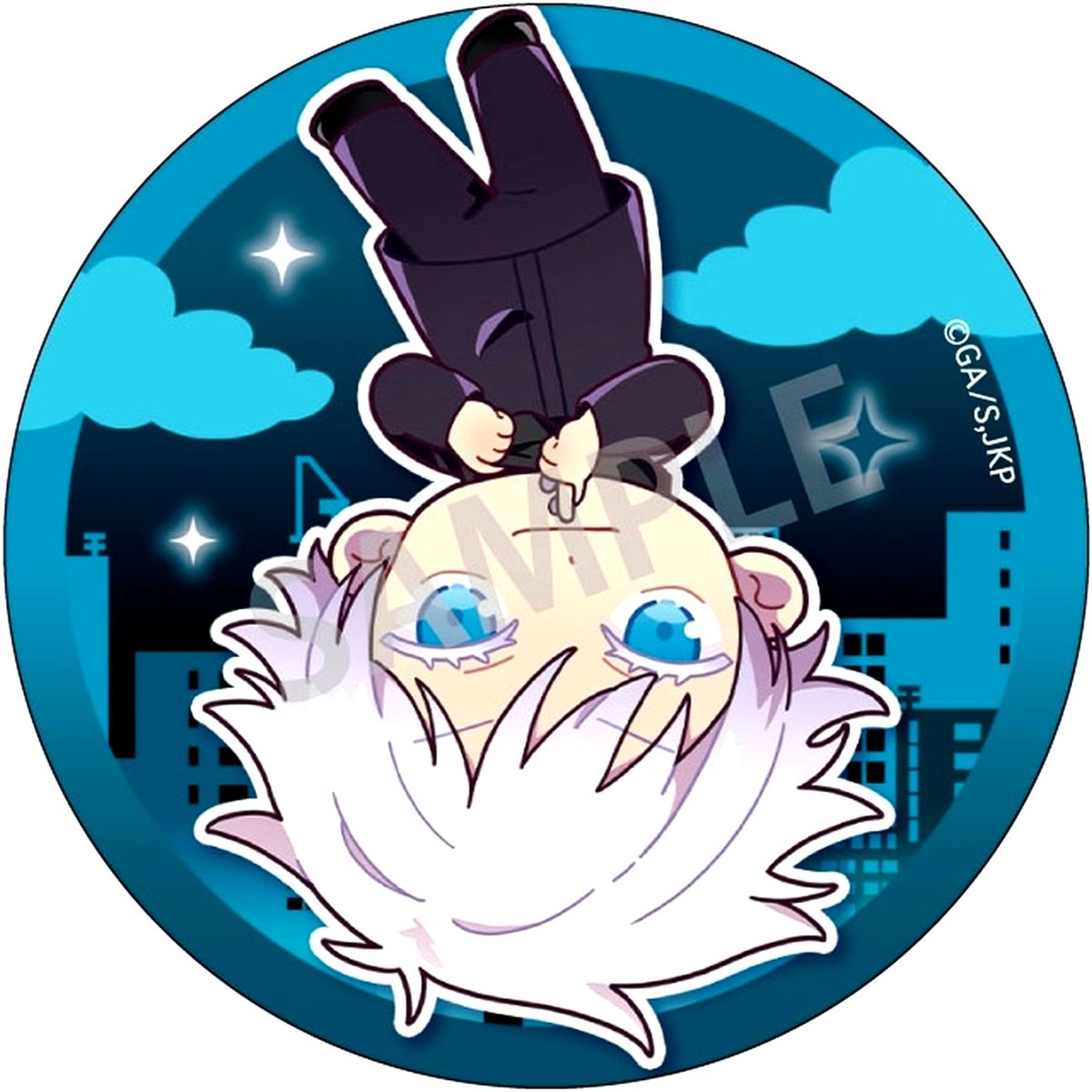 Satoru Gojo Jujutsu Kaisen Okkochi Trading Button [USED]