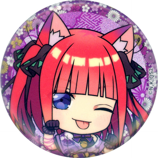 Nino Nakano Face Up The Quintessential Quintuplets: Operation Quintuplets x Don Quijote / APITA Trading Glitter Button Hyakki Yagyo Chibi Character Ver. [USED]
