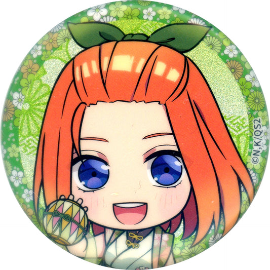 Yotsuba Nakano Face Up The Quintessential Quintuplets: Operation Quintuplets x Don Quijote / APITA Trading Glitter Button Hyakki Yagyo Chibi Character Ver. [USED]