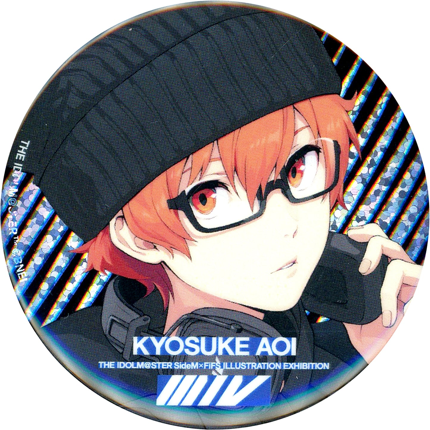 Kyosuke Aoi The Idolmaster SideM FiFS Illustration Exhibition Three One Five Trading Hologram Badge Vol.1 Full Body [USED]