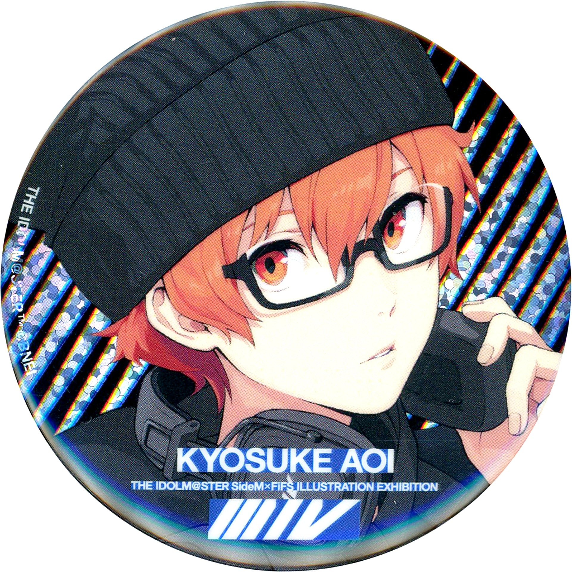 Kyosuke Aoi The Idolmaster SideM FiFS Illustration Exhibition Three One Five Trading Hologram Badge Vol.1 Full Body [USED]
