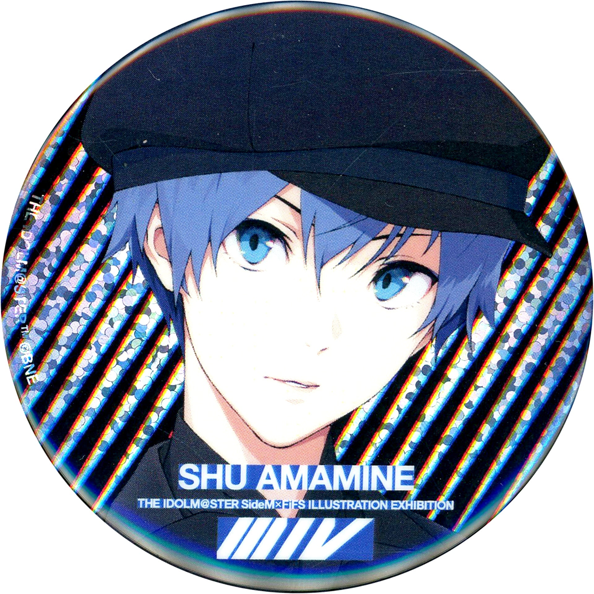 Shu Amamine The Idolmaster SideM x FiFS Illustration Exhibition Three One Five Trading Hologram Badge Vol. 1 - Life-size [USED]