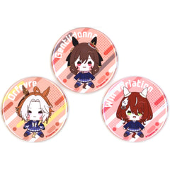 Orfevre Gentildonna Win Variation Umamusume Pretty Derby Mochidoru Art Collection Set of 3 Buttons 4th Anniversary Campaign Seven Eleven Seven Net Exclusive [USED]