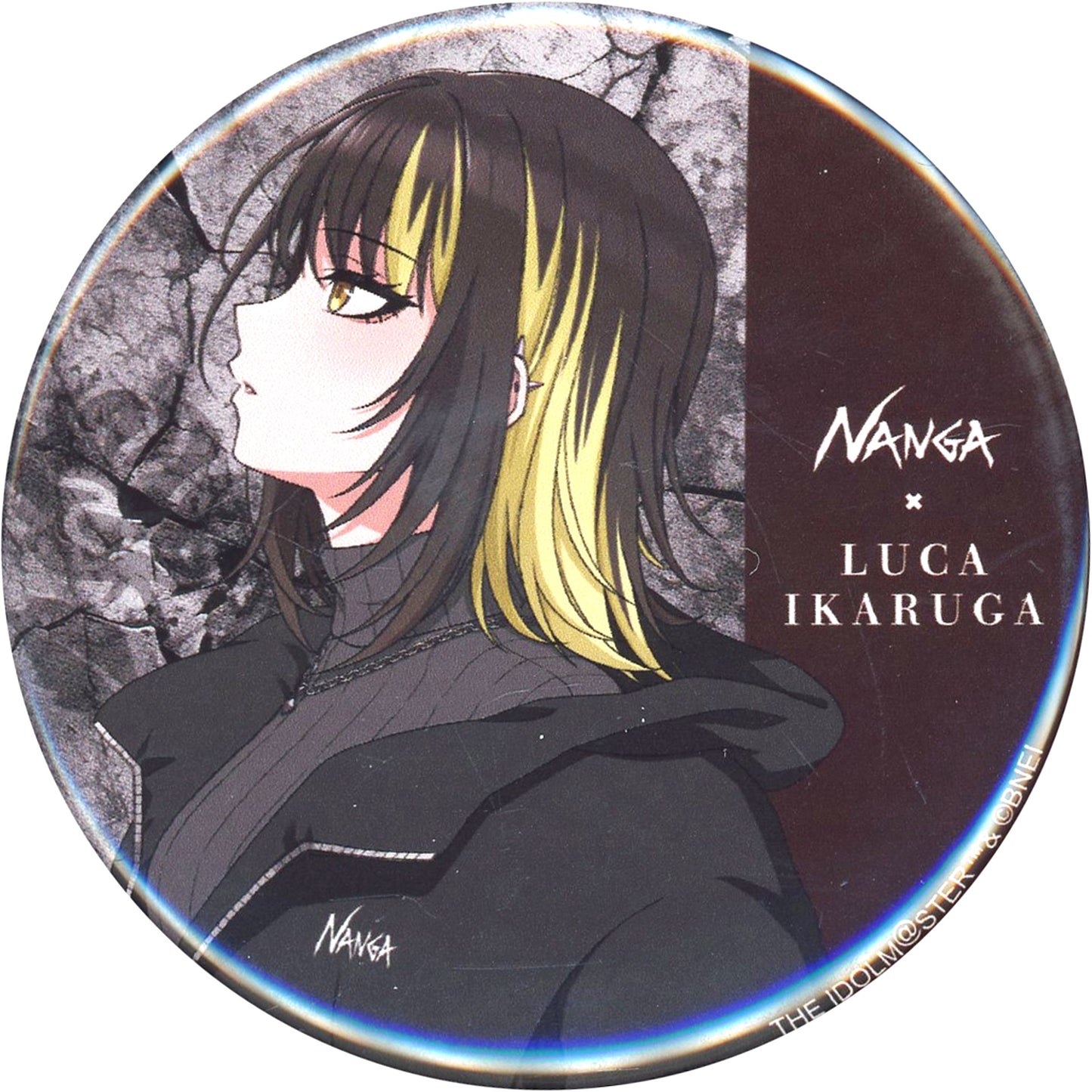 Single Item NANGA x Luca Ikaruga Can Badge The Idolmaster Shiny Colors Official Collabo Goods Set [USED]
