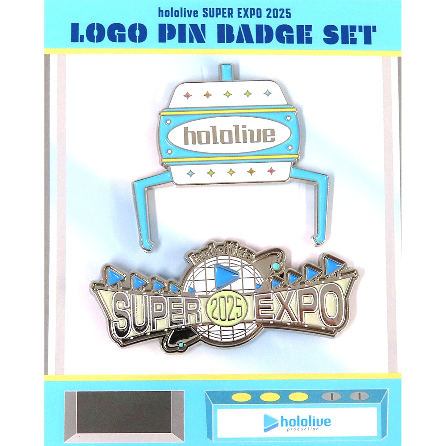 Logo Hololive Logo Pin Badge Set hololive SUPER EXPO 2025 [USED]