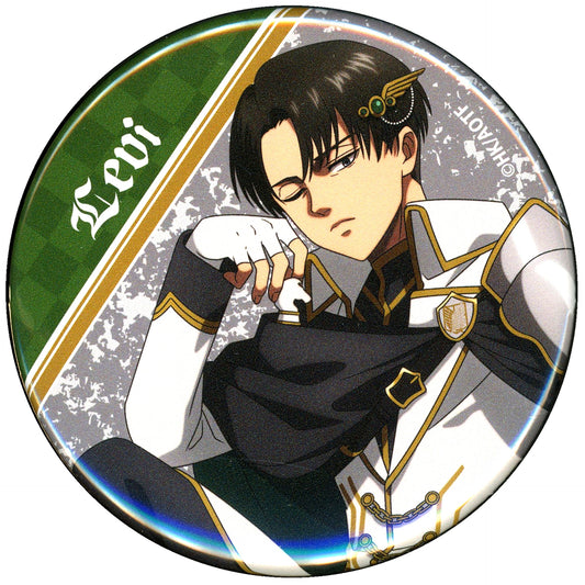 Levi Ackerman 2 Small Luck-6 Attack on Titan Chess Style Marukuji Button [USED]
