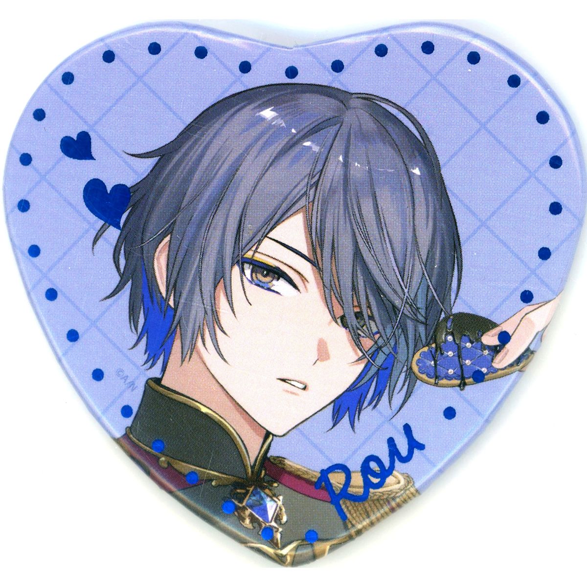 Koyanagi Rou Virtual YouTuber Nijisanji Melty Valentine Random Heart Shaped Button [USED]
