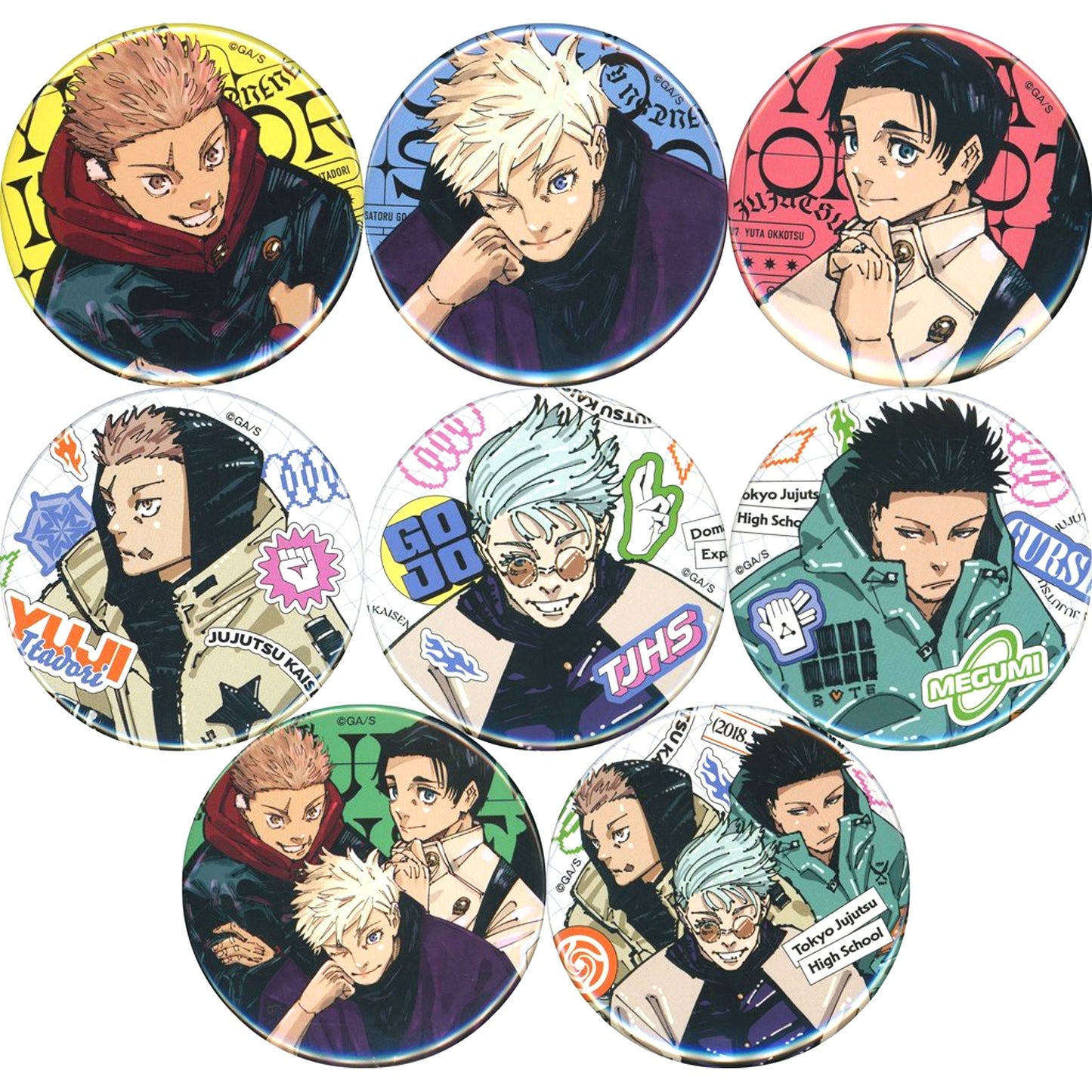 Group Jujutsu Kaisen Character Button GIGA SUMMER Ltd Set Jump GIGA 2024 SUMMER Applicants Service [USED]