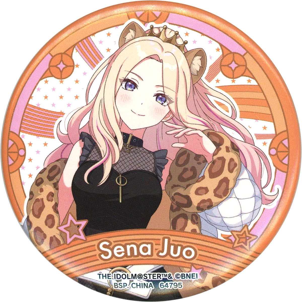 Gakuen iDOLM@STER Sena Juo Ichiban Kuji Collection Button Prize O [USED]