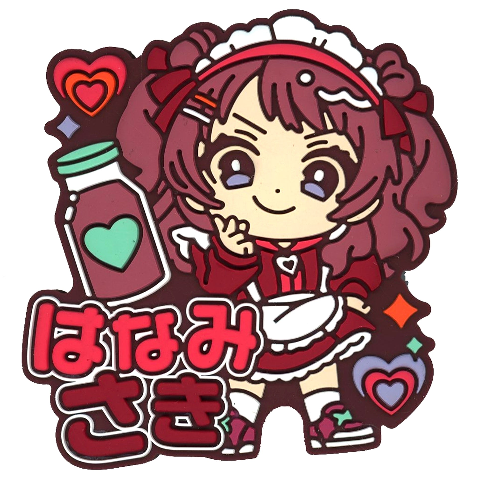 Saki Hanami Kyurupoppun Name Rubber Badge Vol. 1 Gakuen Idolmaster [USED]
