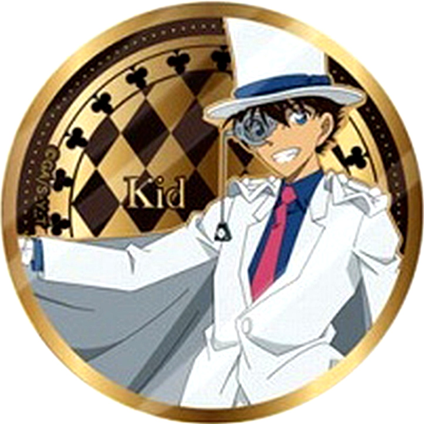 Kaito Kid Spread Cape Detective Conan Gold Button Vol. 1 [USED]
