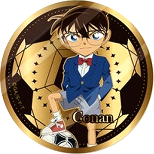 Conan Edogawa Soccer Ball Detective Conan Gold Button Vol. 1 [USED]