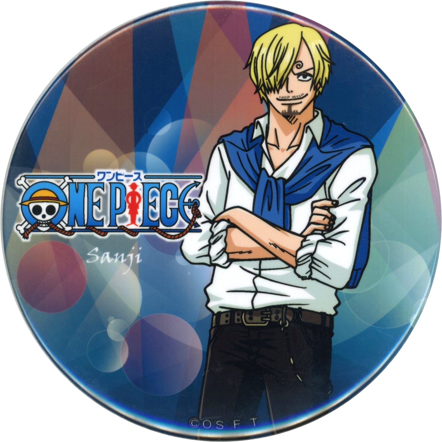 Sanji One Piece TV Crew Button Fuji TV Ltd [USED]