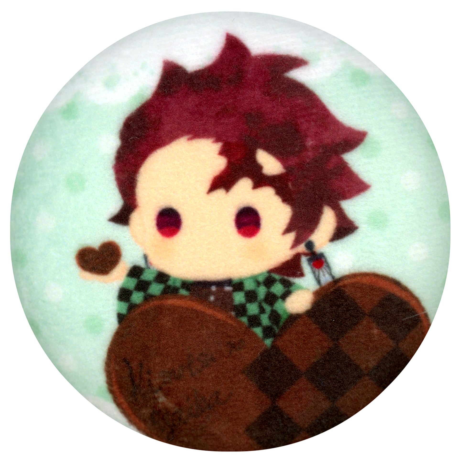 Tanjiro Kamado Demon Slayer: Kimetsu no Yaiba Yurafuwa Series Chocolate Ver. Howahowa Random Button [USED]