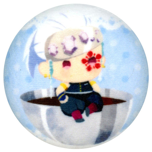 Tengen Uzui Demon Slayer: Kimetsu no Yaiba Yura Fuwa Series Chocolate ver. Fuwafuwa Random Button Badge [USED]