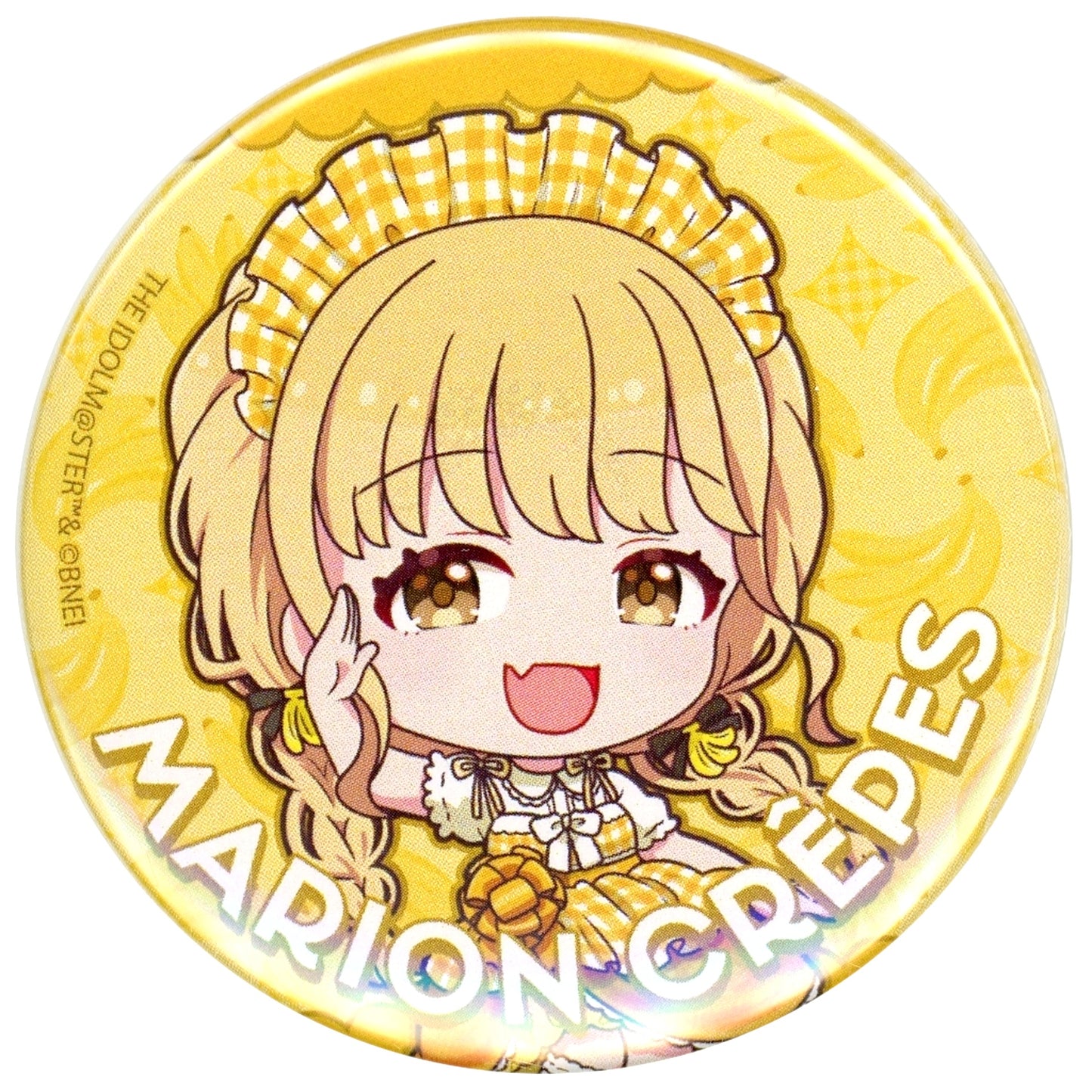 Kotone Fujita Gakuen Idolmaster x Marion Crepes Badge 04 - Crepe Style Dress Ver. - Mini Character Illustration [USED]